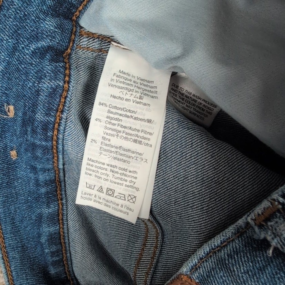 Madewell Womens 10" High Rise Skinny Jeans Button Fly Frayed Hem Medium Wash‎ - Picture 5 of 9